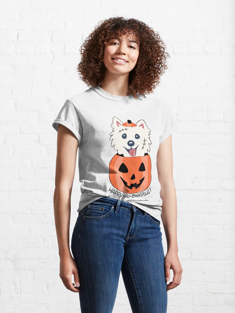 Alternate view of Happy Hallowestie! Classic T-Shirt