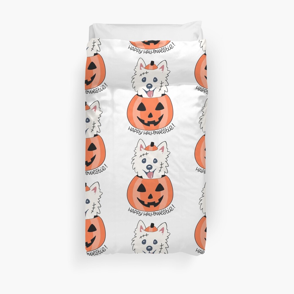 Happy Hallowestie! Duvet Cover