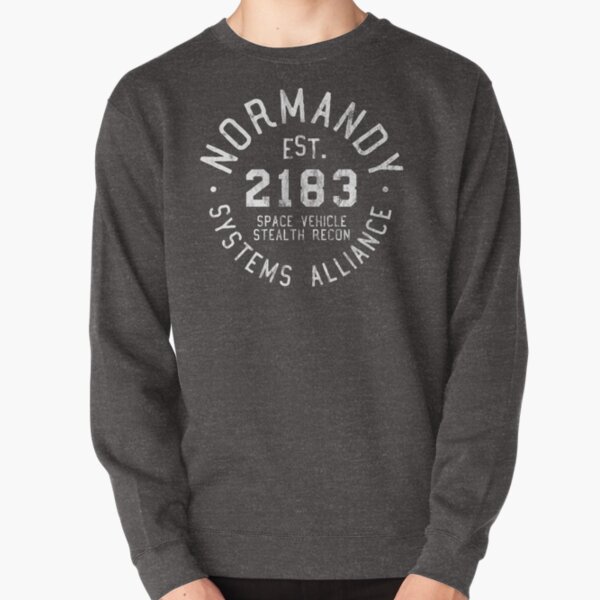 Maillot de sport SSV Normandy | Style athlétique Mass Effect | Impression blanche Sweatshirt épais