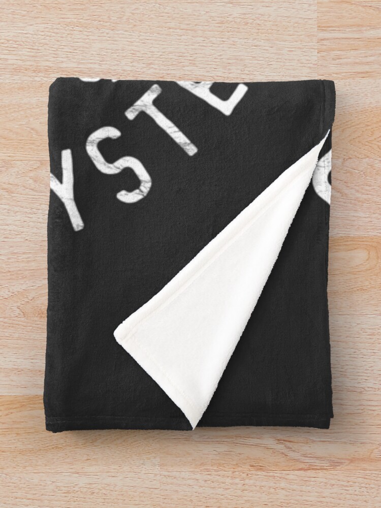 Alternate view of SSV Normandy Athletic Shirt | Mass Effect Athletic Style | White Print Throw Blanket