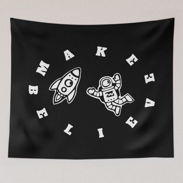 Item preview, Rocket with Astronaut Make Believe designed and sold by TShirtsByMs.