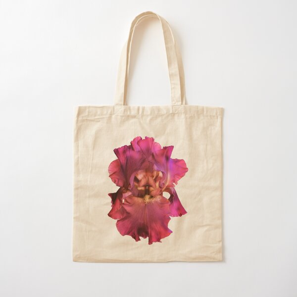 Pink Iris Cotton Tote Bag
