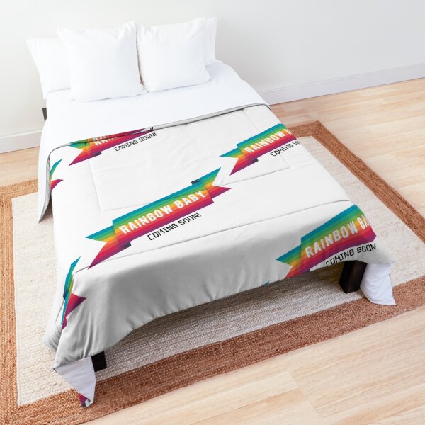 rainbow baby comforter