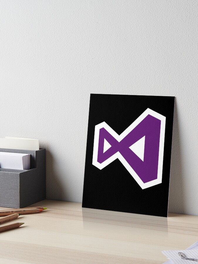 Visual Studio Logo Art Board Print By Vladocar Redbubble