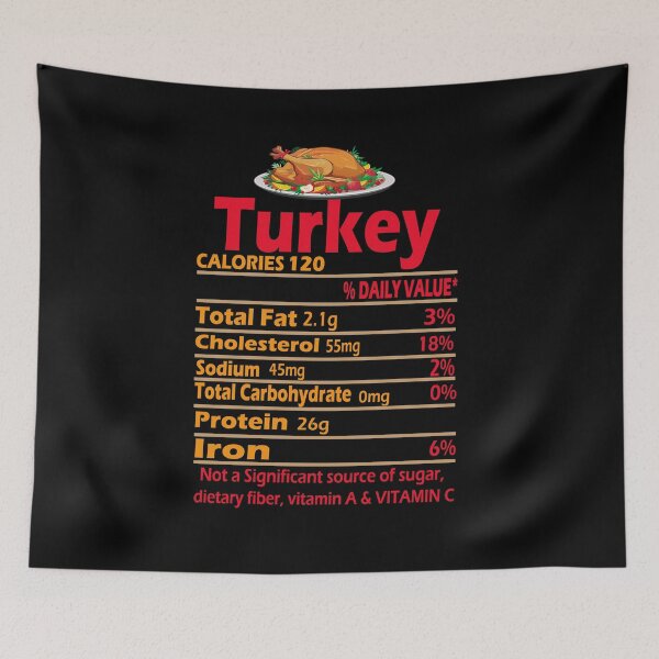 Artikelvorschau, Turkey Thanksgivin Food Stuffing Nährwertangaben Funny Gift entworfen und verkauft von Merchall store.