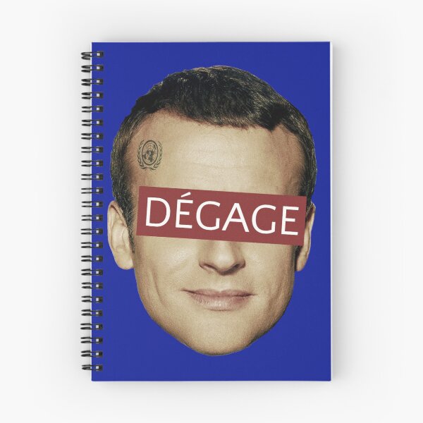 Item preview, Macron Dégage - couleur bleu designed and sold by Clandestocracy.