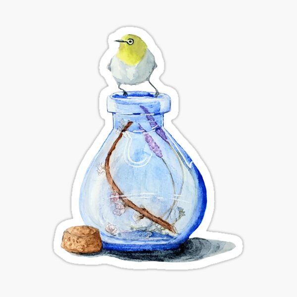 Perched Beauty Sticker