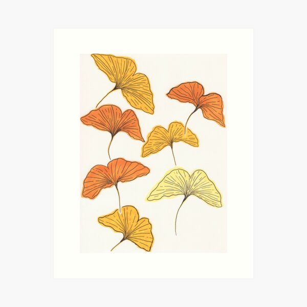 Golden Gingko Art Print