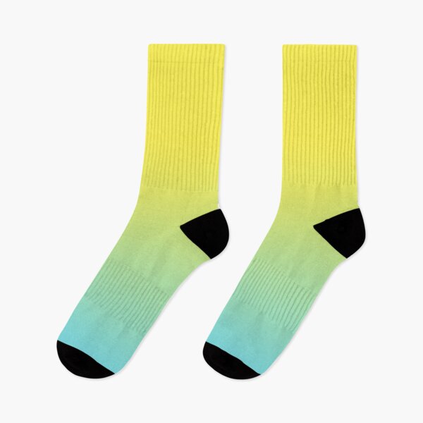 Item preview, Lemon to Sky Blue Ombre Print designed and sold by OBJETDART.
