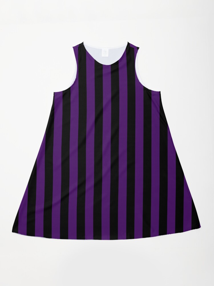 Sharp Edge Purple and Black Gothic Inspired Stripes