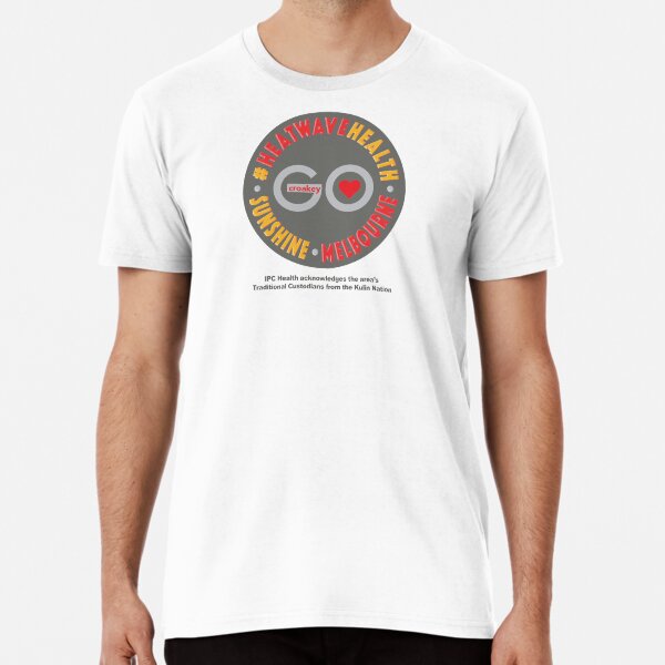 CroakeyGo – #HeatwaveHealth – Grey Disc Premium T-Shirt