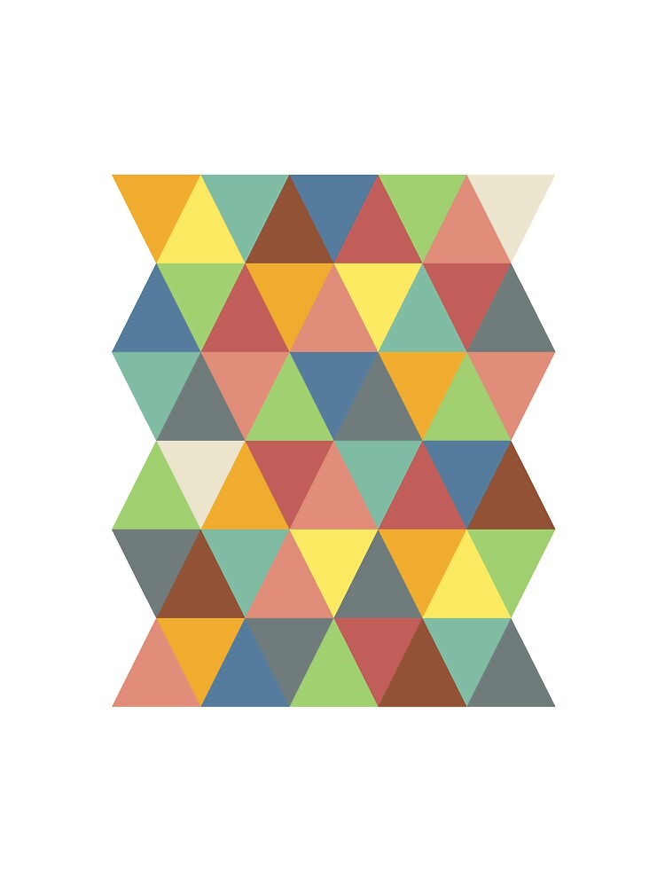 Thumbnail 7 of 7, Oversized T-Shirt, Hippy triangles designed and sold by GreenNote.