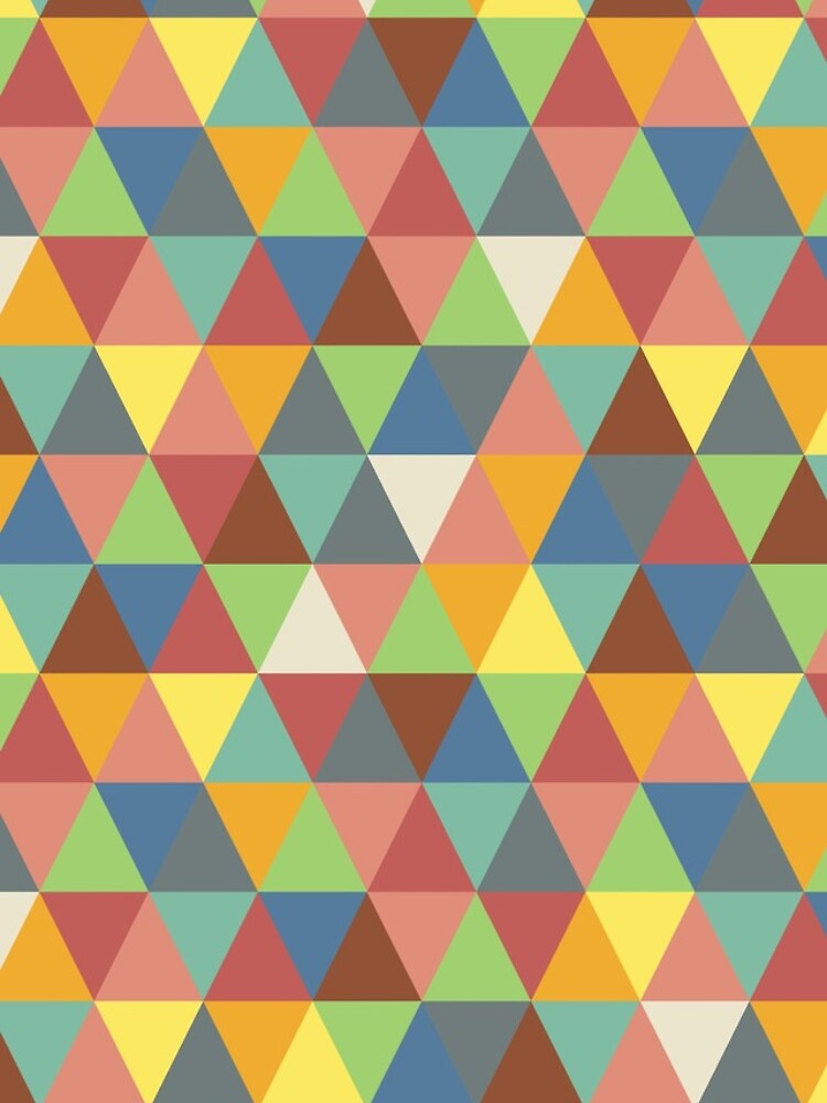 Aperçu 5 sur 5. Coque iPhone avec l'œuvre Triangles hippies créée et vendue par GreenNote.