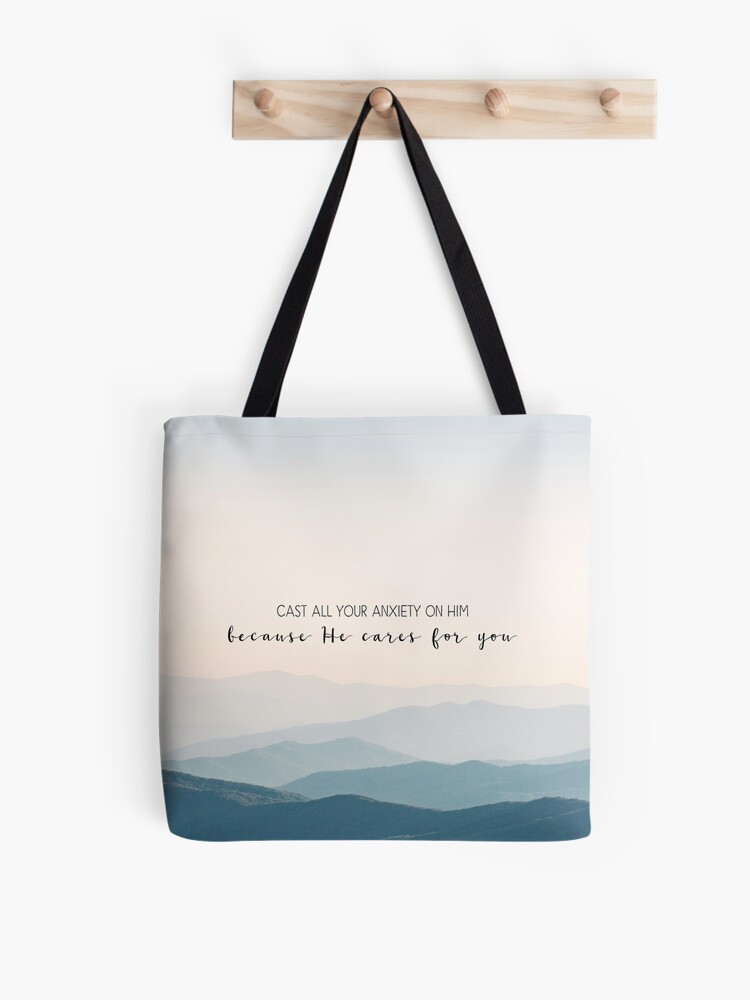 God Is Greater Than The Highs and The Lows Tote Bag, Christian Tote Bags, 18 x 18