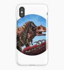 Dinosaur Cannibalism iPhone Case
