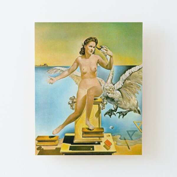 Leda Atomica is a painting by Salvador Dalí, made in 1949 Wood Mounted Print