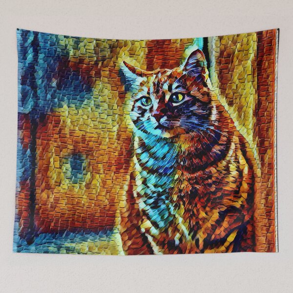 Item preview, Visitation of a Midnight Cat designed and sold by Alyxandre.