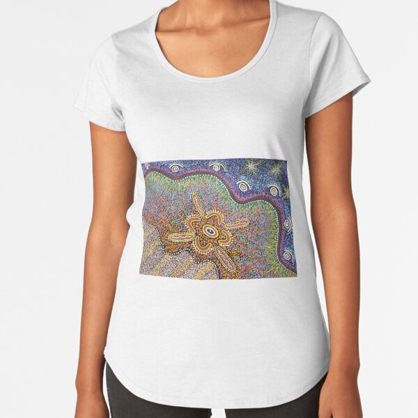 Women Healing On Country Premium Scoop T-Shirt