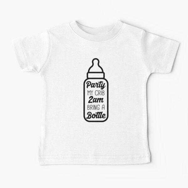 Item preview, Party My Crib 2am Bring A Bottle - Funny Newborn Outfit Cute Baby bodysuit designed and sold by T-shirt For You.