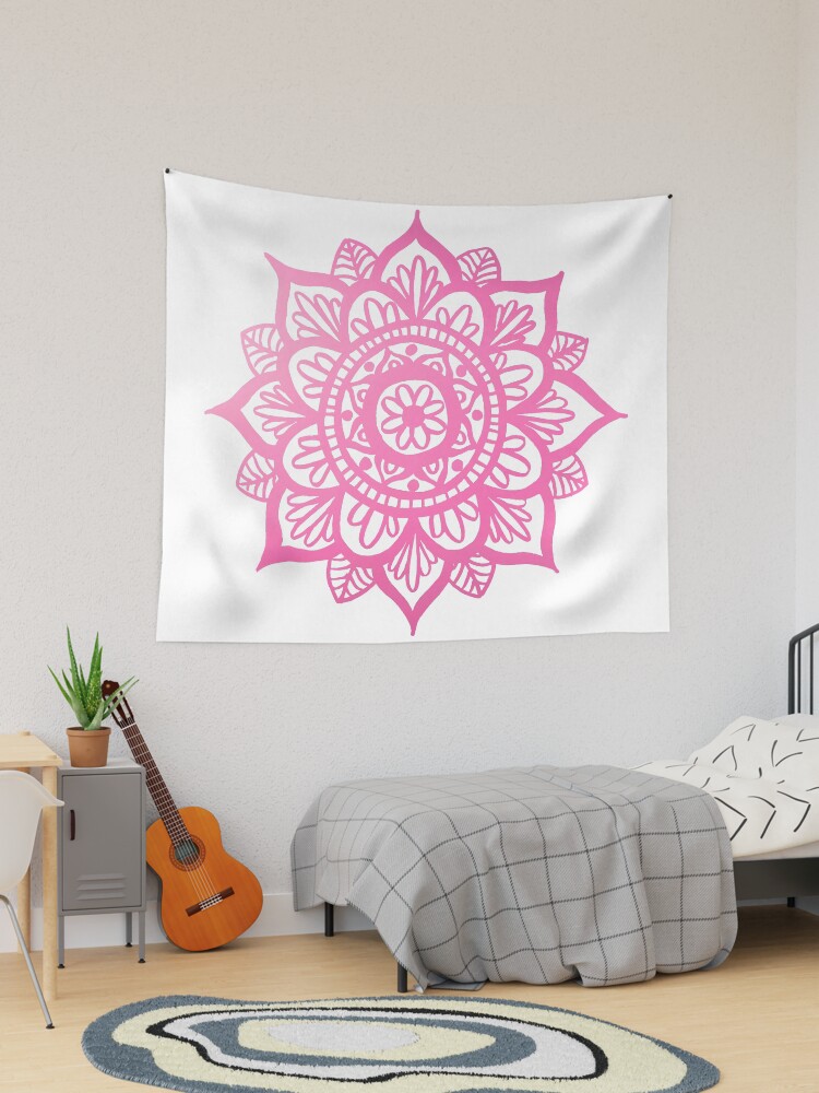 Pink best sale mandala tapestry