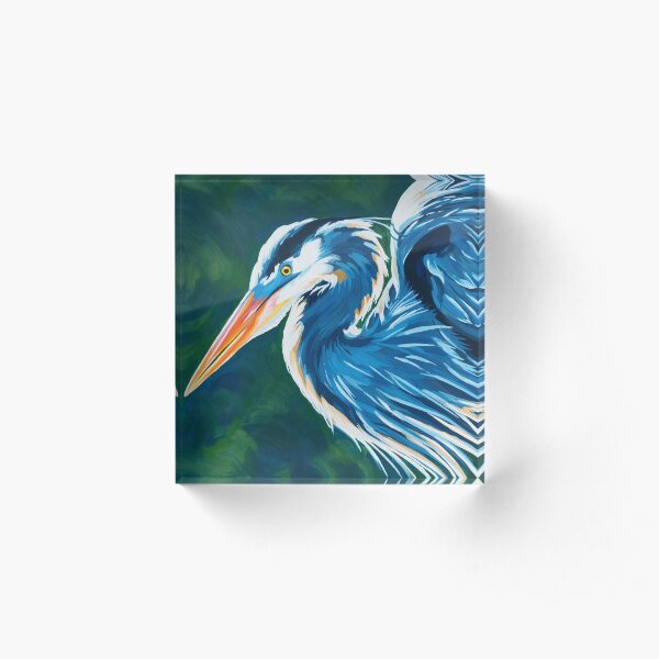 Great Blue Heron Acrylic Block