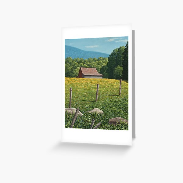 Barn on Elder Hill- Lincoln Vermont Greeting Card