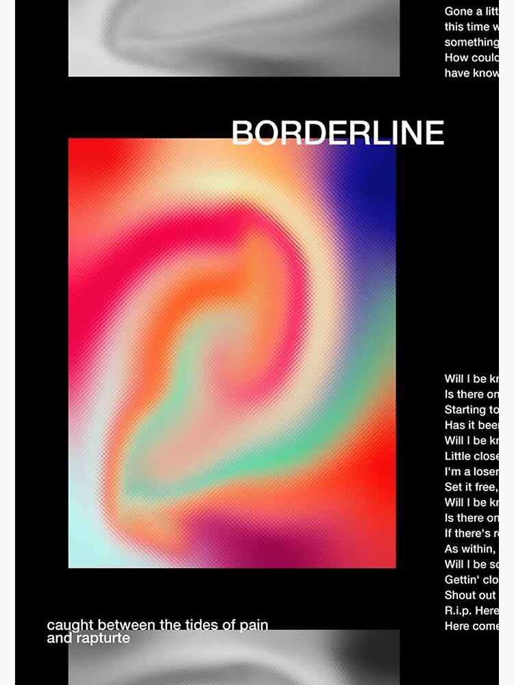 "Tame Impala Borderline Poster" Sticker by annelisev ...