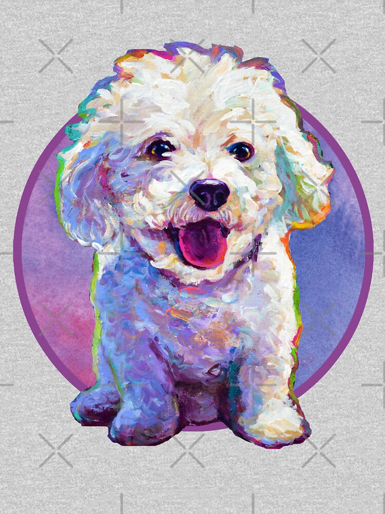 Super Cute Bichon Frise by Robert Phelps by RobertPhelpsArt