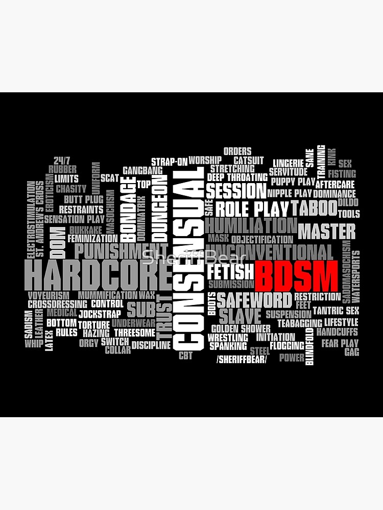 BDSM words cloud by SheriffBear
