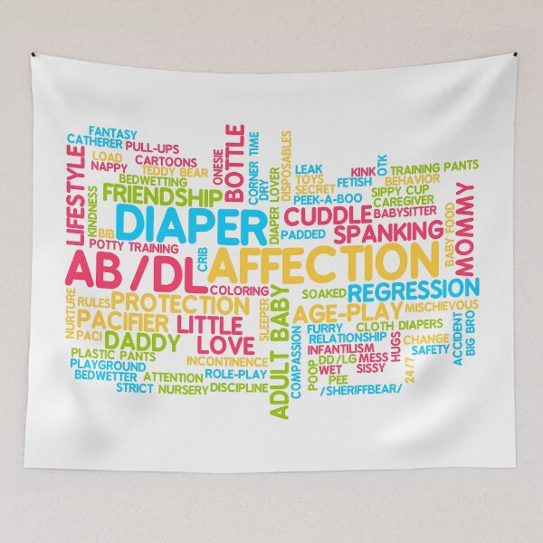 Item preview, AB/DL words cloud designed and sold by SheriffBear.