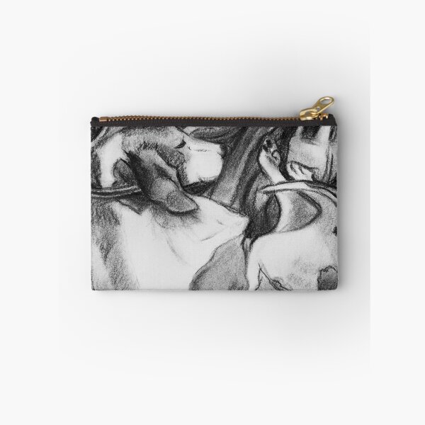 Item preview, "Hound Sleeping Sound" Dog Charcoal Drawing designed and sold by Jessica Tomaino.