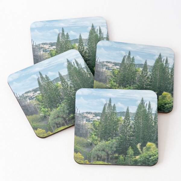 Item preview, Tjibaou Cultural Centre Panorama immersed in tropical vegetation. designed and sold by Danielasphotos.