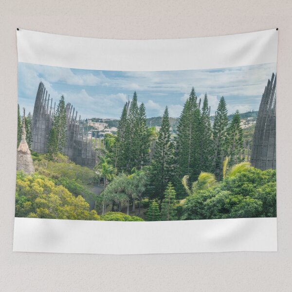 Item preview, Tjibaou Cultural Centre Panorama immersed in tropical vegetation. designed and sold by Danielasphotos.
