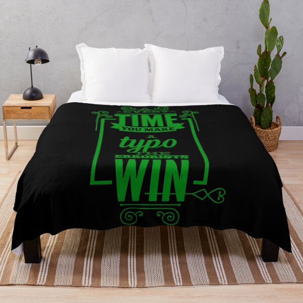Item preview, Every Time You Make A Typo: Fan Bright Green Typography Gift designed and sold by aventi24.