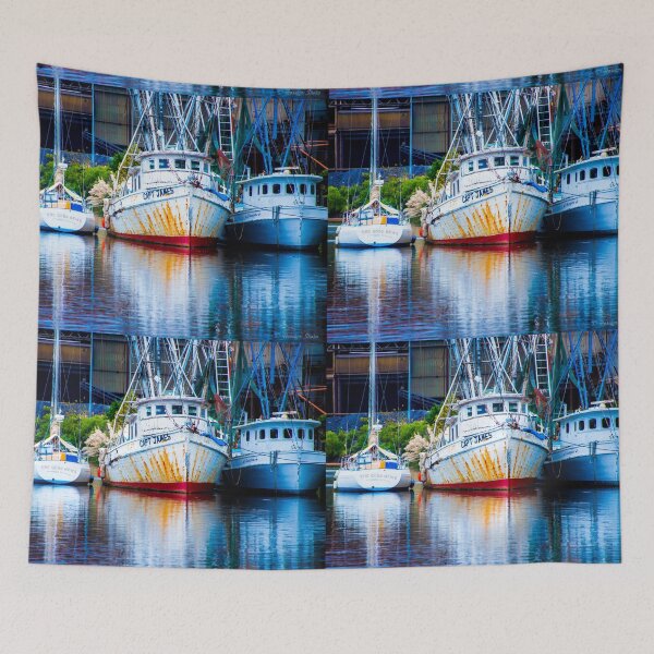 Item preview, The Boats at Georgetown Harborwalk designed and sold by Roselyn Shoko.