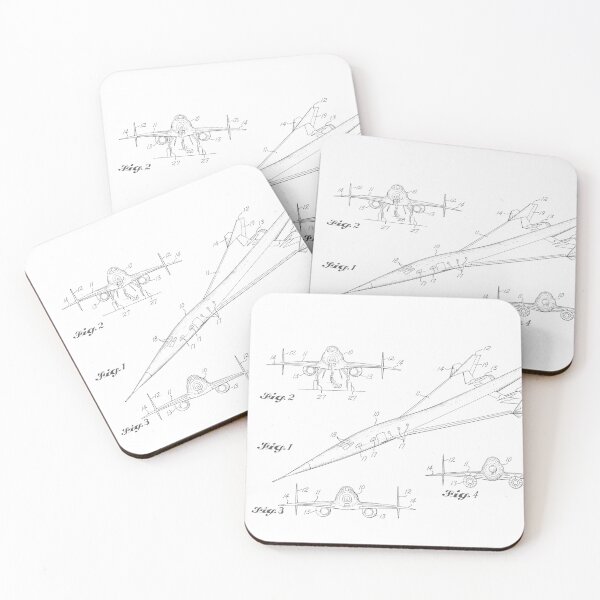 Item preview, SST Airplane Patent Drawing-Airplane Decor,Aviation Decor,Patent Print,Wall Decor, (White Only) designed and sold by Gizmo68.