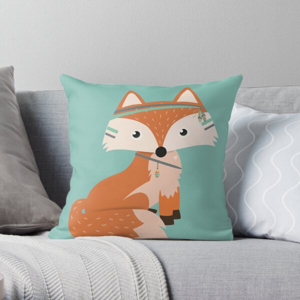 Felix Fox Throw Pillow