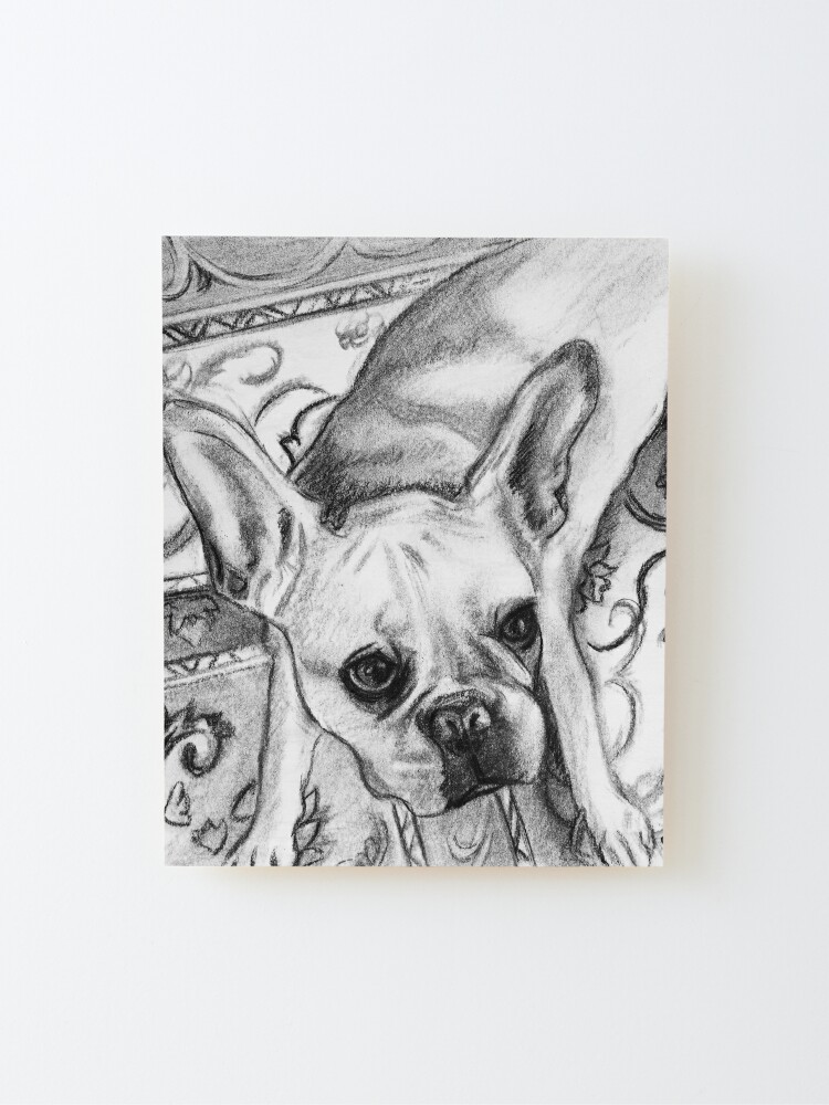 Cuaderno de espiral for Sale con la obra «Dibujo al carboncillo para perros  Russell Play Sketch» de Jessica Tomaino