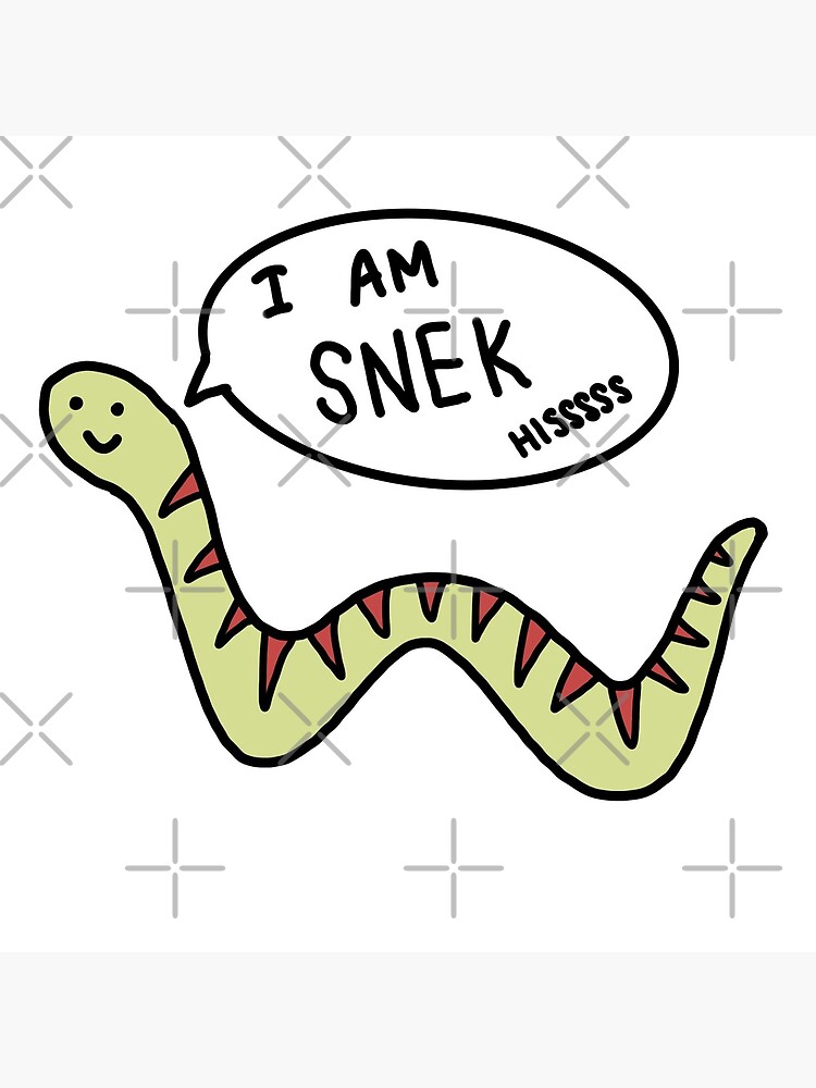 No Step On Snek Postcard for Sale by luoginak