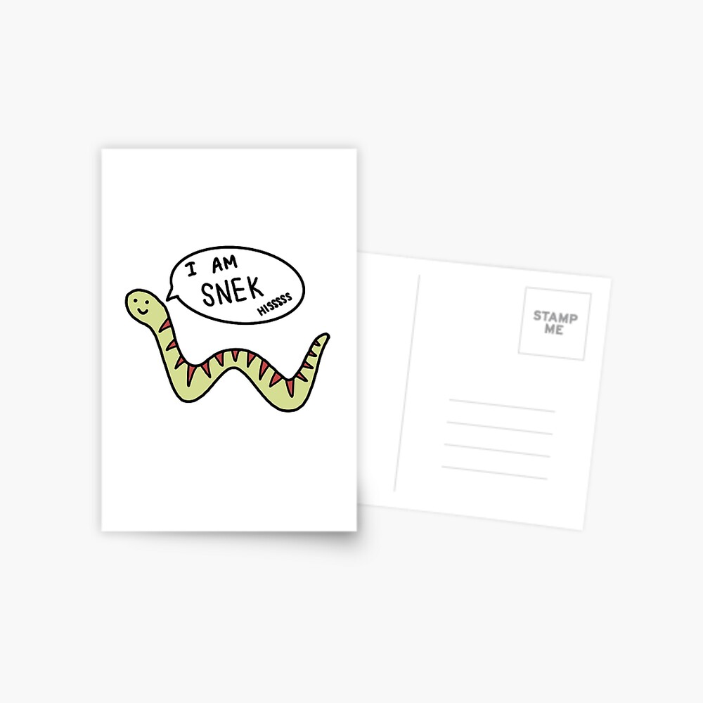 No Step On Snek Postcard for Sale by luoginak