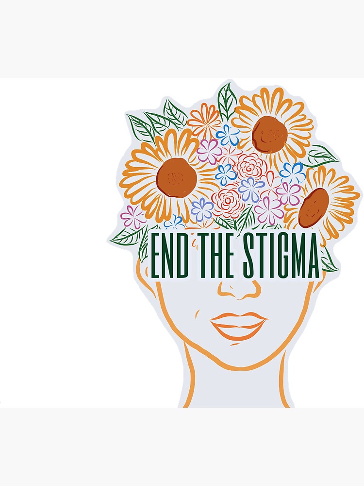 "End The Stigma Sticker" Magnet for Sale by addilim | Redbubble