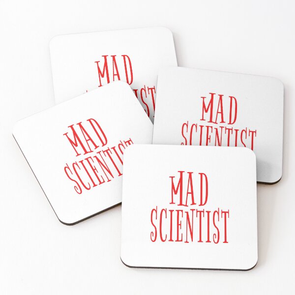 Item preview, 'Mad Scientist' (White) designed and sold by The Button Gal.
