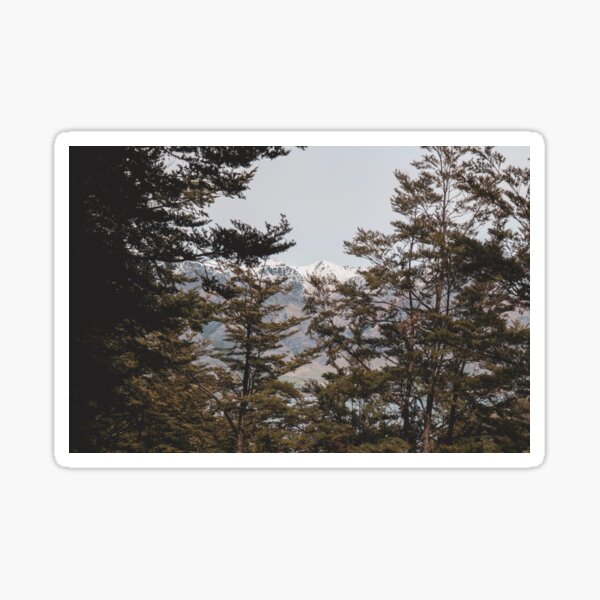 Hidden mountains Sticker