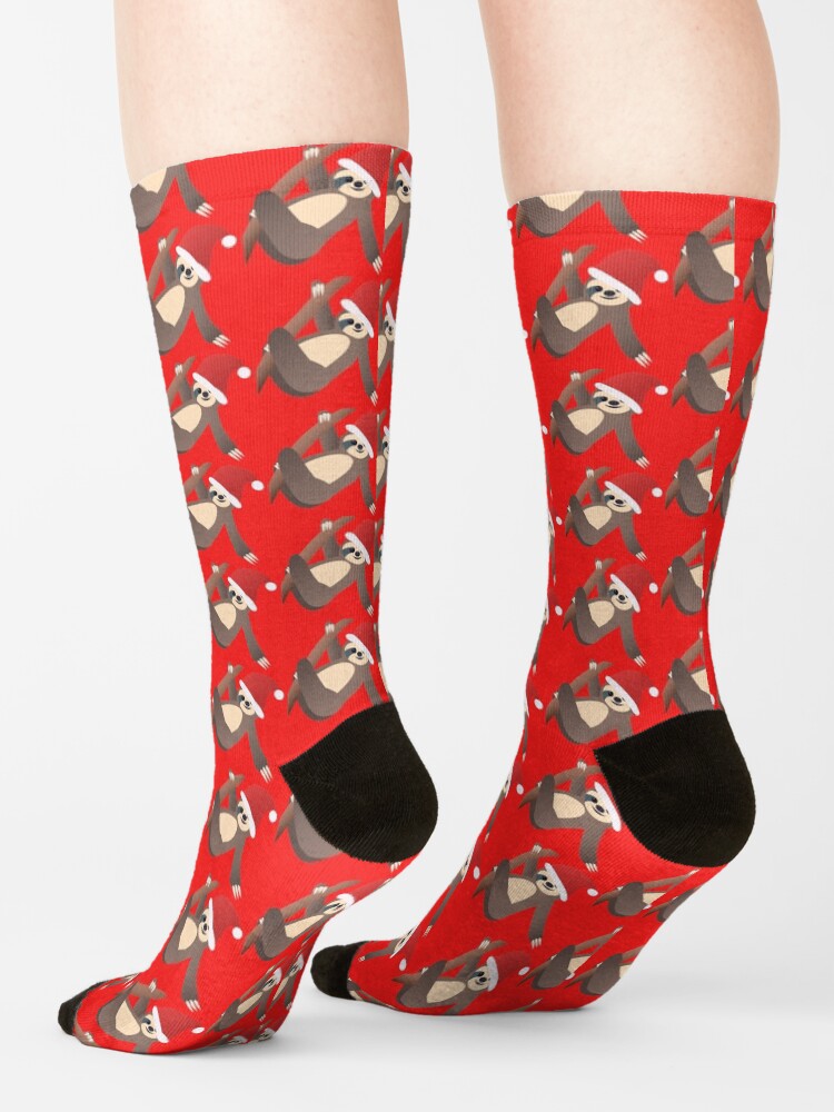 Alternate view of Merry Slothmas Socks