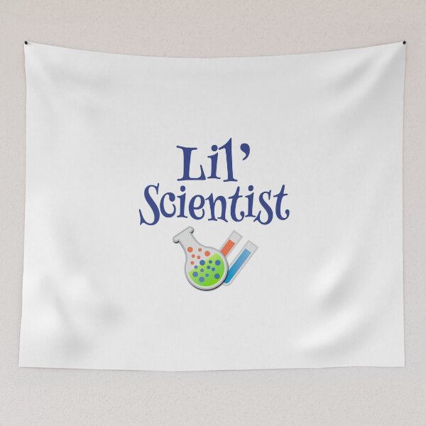 Item preview, 'Lil' Scientist' (White) designed and sold by The Button Gal.