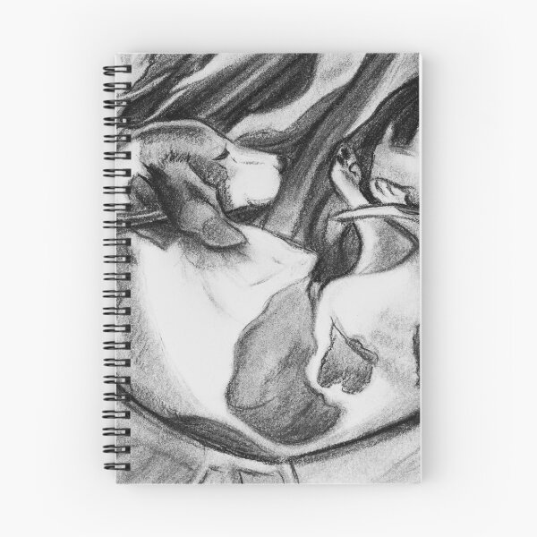 Item preview, "Hound Sleeping Sound" Dog Charcoal Drawing designed and sold by Jessica Tomaino.