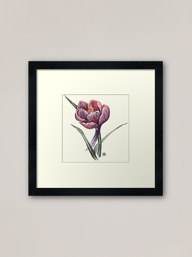 Thumbnail 1 of 7, Framed Art Print, Saffron Bloom designed and sold by crafty-fox.