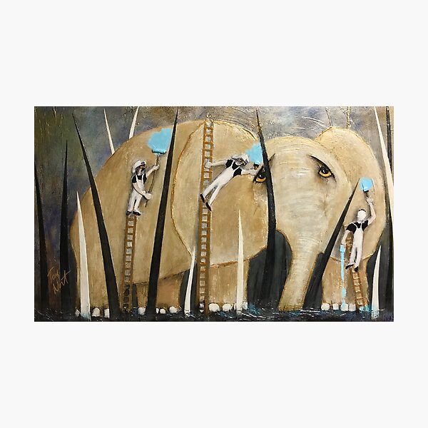 We Should Paint a Big Baby Elephant Photographic Print