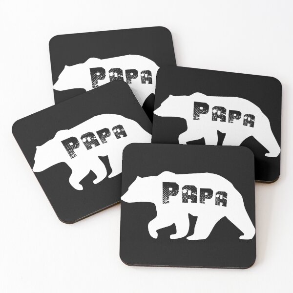 Item preview, Design dad bear black profile black typography designed and sold by Sitamood.