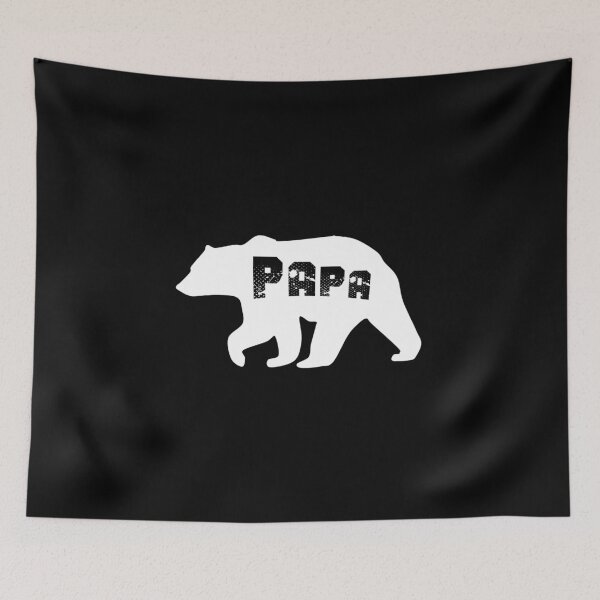Item preview, Design dad bear black profile black typography designed and sold by Sitamood.
